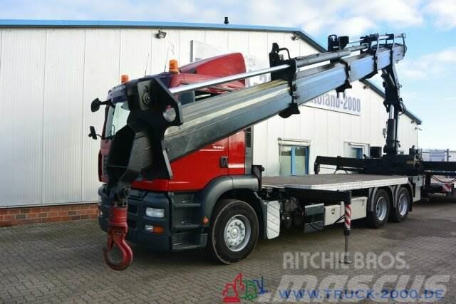 MAN TGA 26.410 6x4 Hiab 400E-4 12.5m=2.5t Container Pritschenwagen/Pritschenwagen mit Seitenklappe