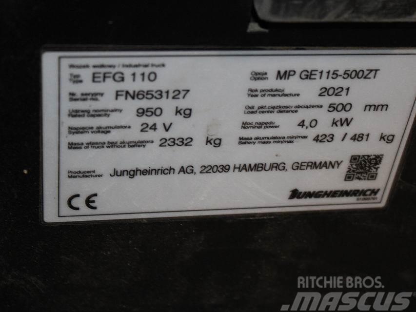 Jungheinrich EFG 110 MP GE115-500ZT Elektrostapler