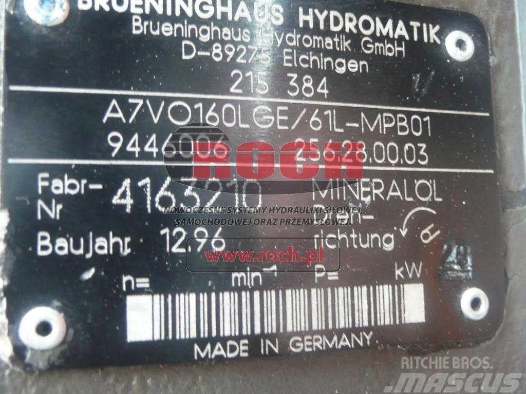 Brueninghaus Hydromatik A7VO160LGE/61L-MPB01 9446006 256.28.00.03 Hydraulik