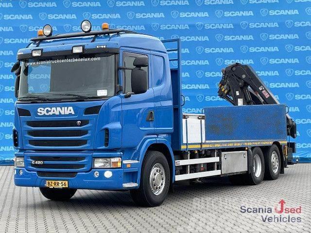 Scania G 420 LB6x2*4HNA 9T 6320x2540 HIAB 211 EP-4 AIRCO Pritschenwagen/Pritschenwagen mit Seitenklappe