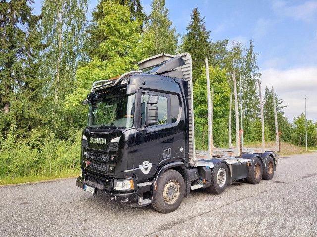 Scania R 730 B8x4NB, Korko 1,99% Holztransporter