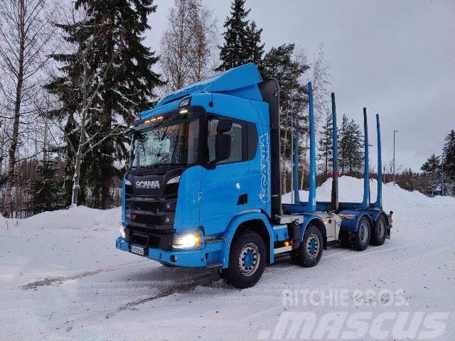 Scania R 730 B8x4NZ, Korko 1,99% Holztransporter