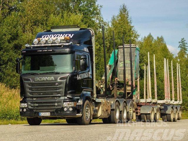 Scania R 730 LB8x4*4HNB+Kesla 2112T+Jyki 5-aks. Holztransporter