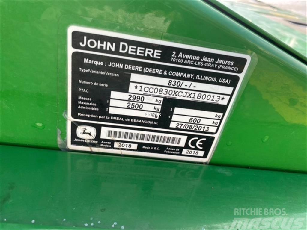 John Deere 830 Mähwerke