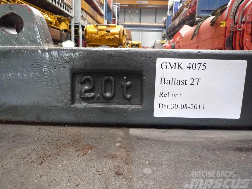 Grove GMK 4075 counterweight 2,0 ton Kran-Teile und Zubehör
