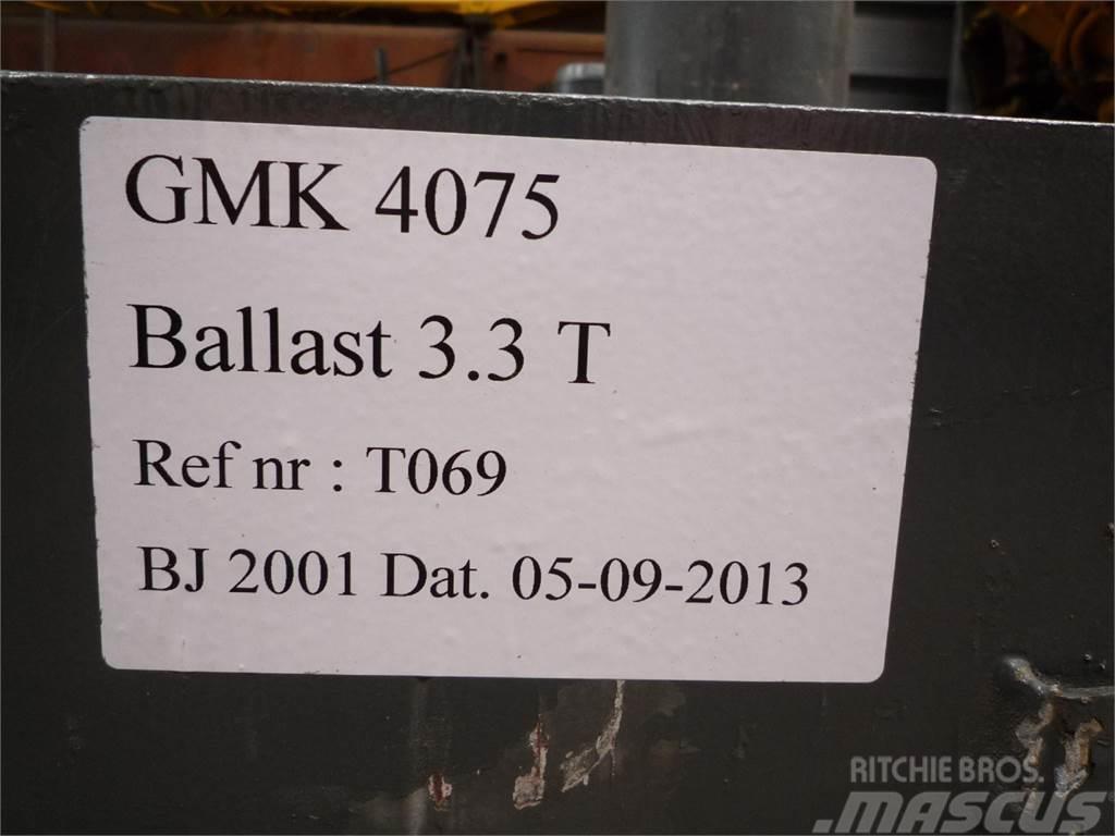 Grove GMK 4075 counterweight 3,3 ton Kran-Teile und Zubehör